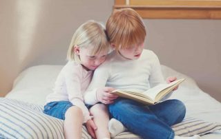 Reading together opens a child's imagination and can be a good way to help you bond