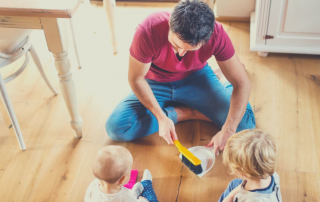 Dads are the perfect people to get kids to do chores