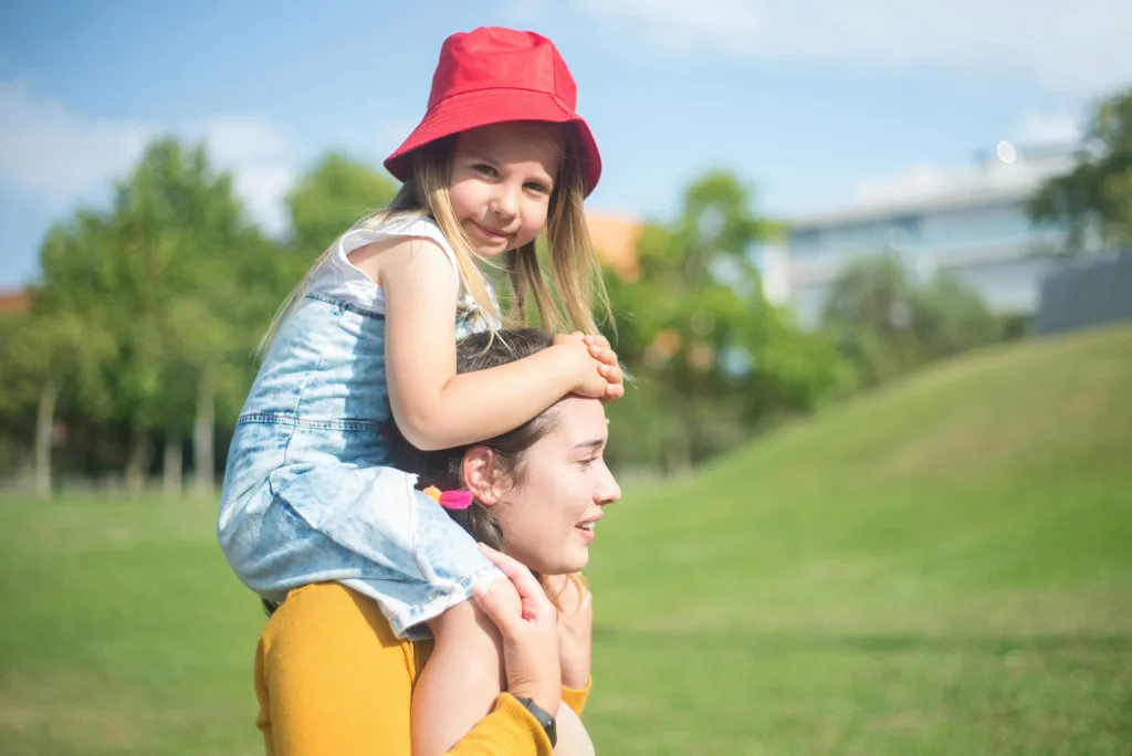 Summer Au Pair and child