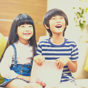 Kids love watching movies