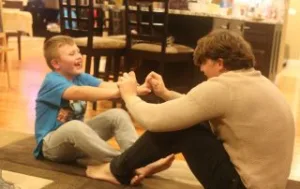 Au Pair and Host Kid