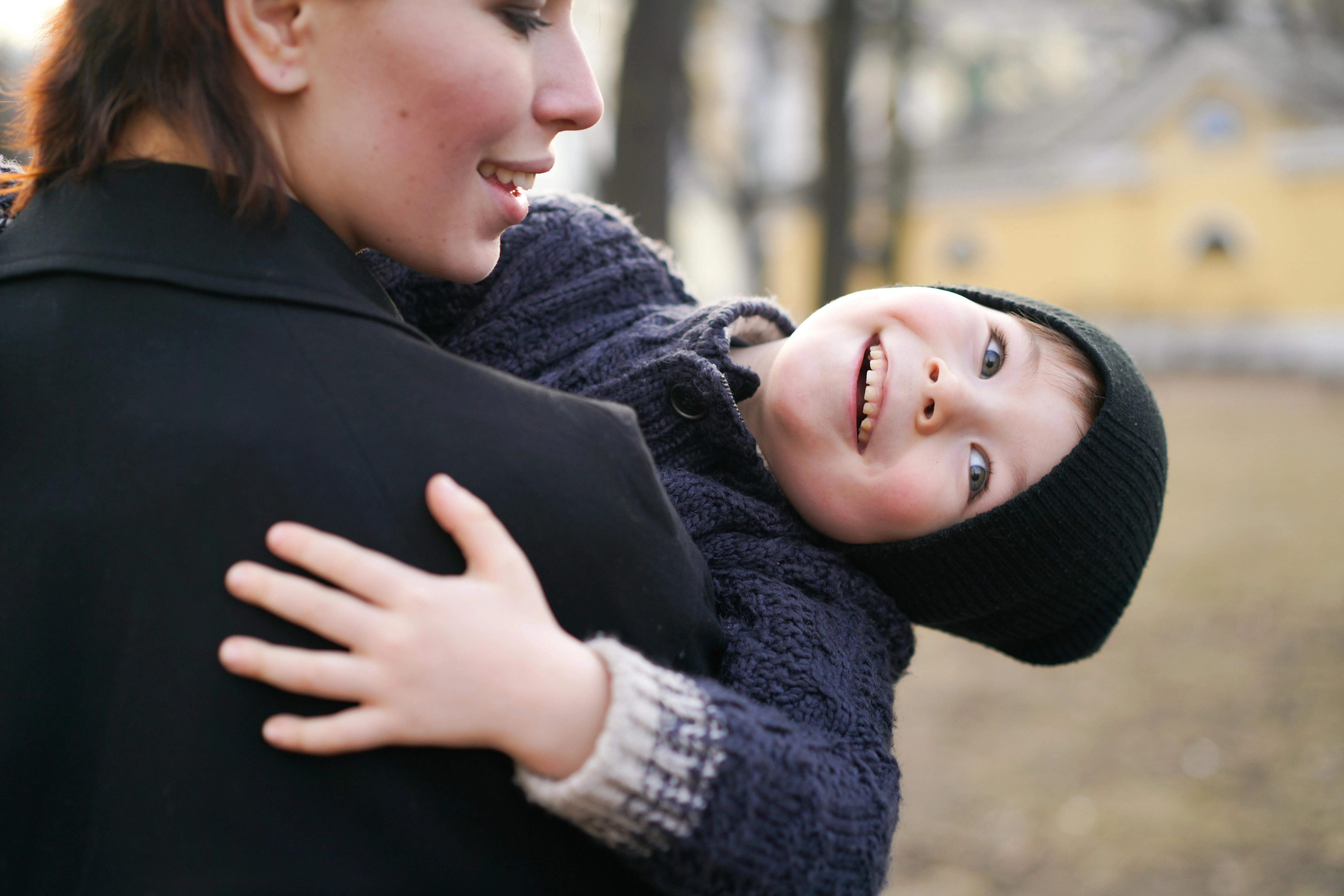 Au Pair and child playing would you rather for kids