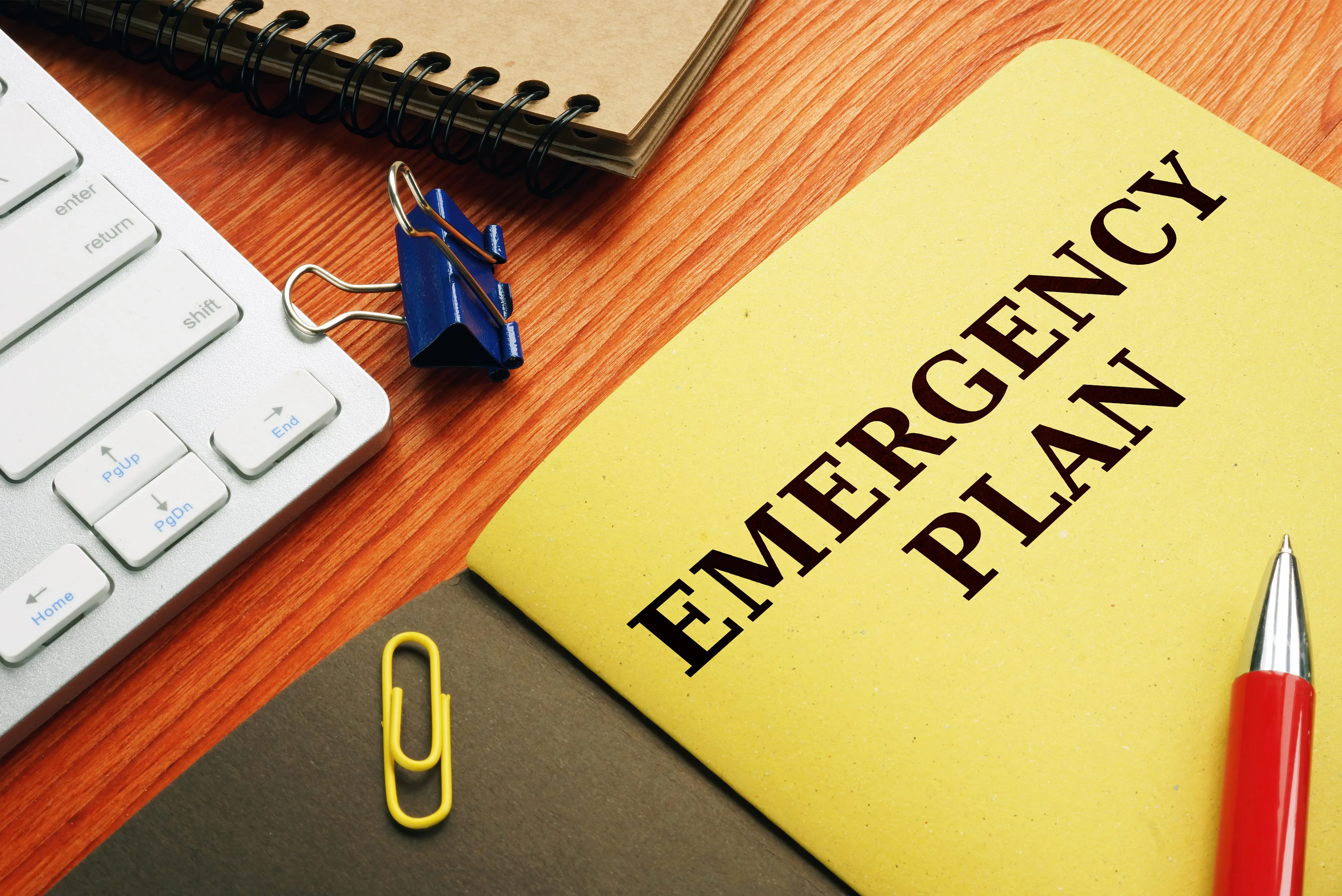 Emergency plan notebook