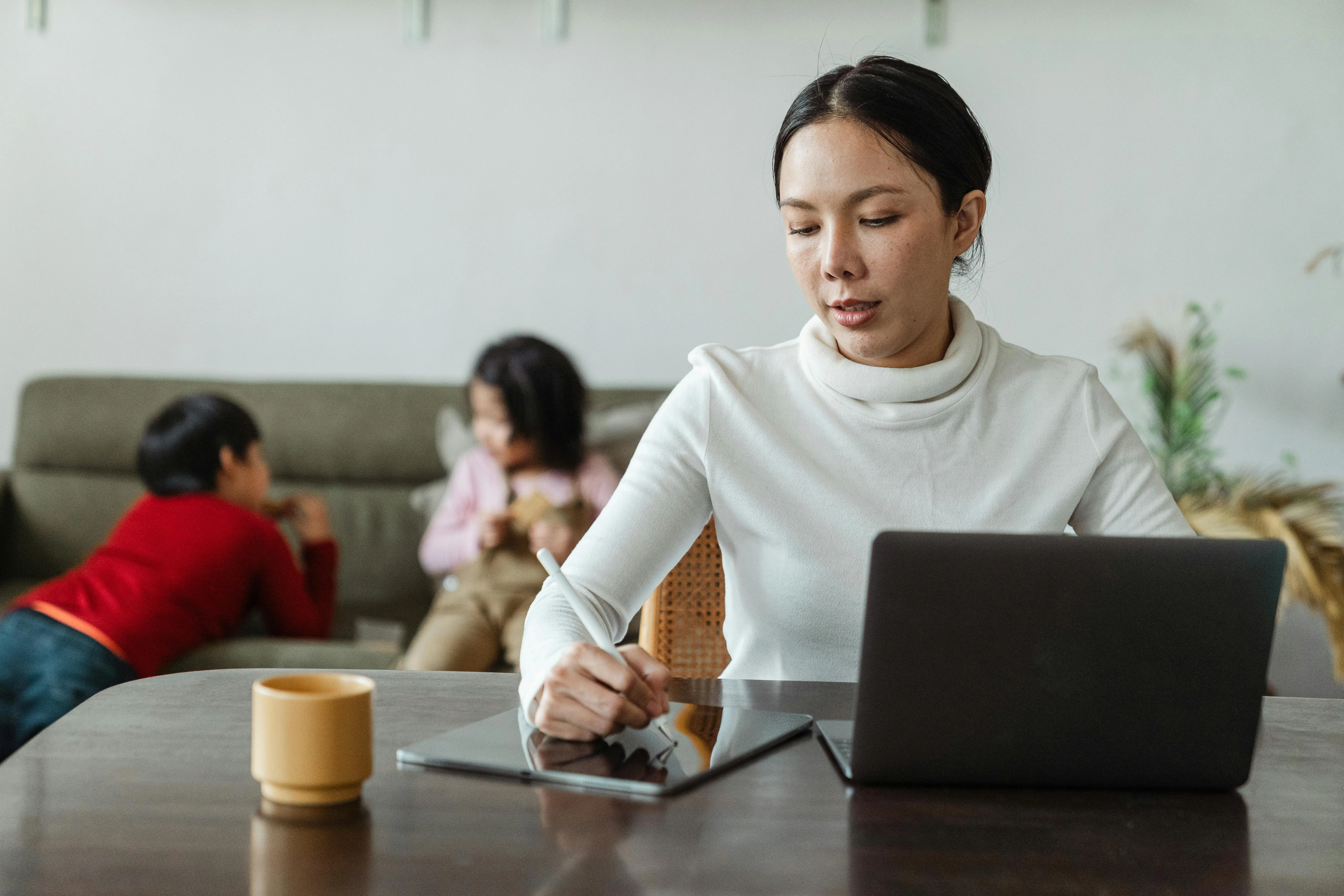 Mom working on emergency plan