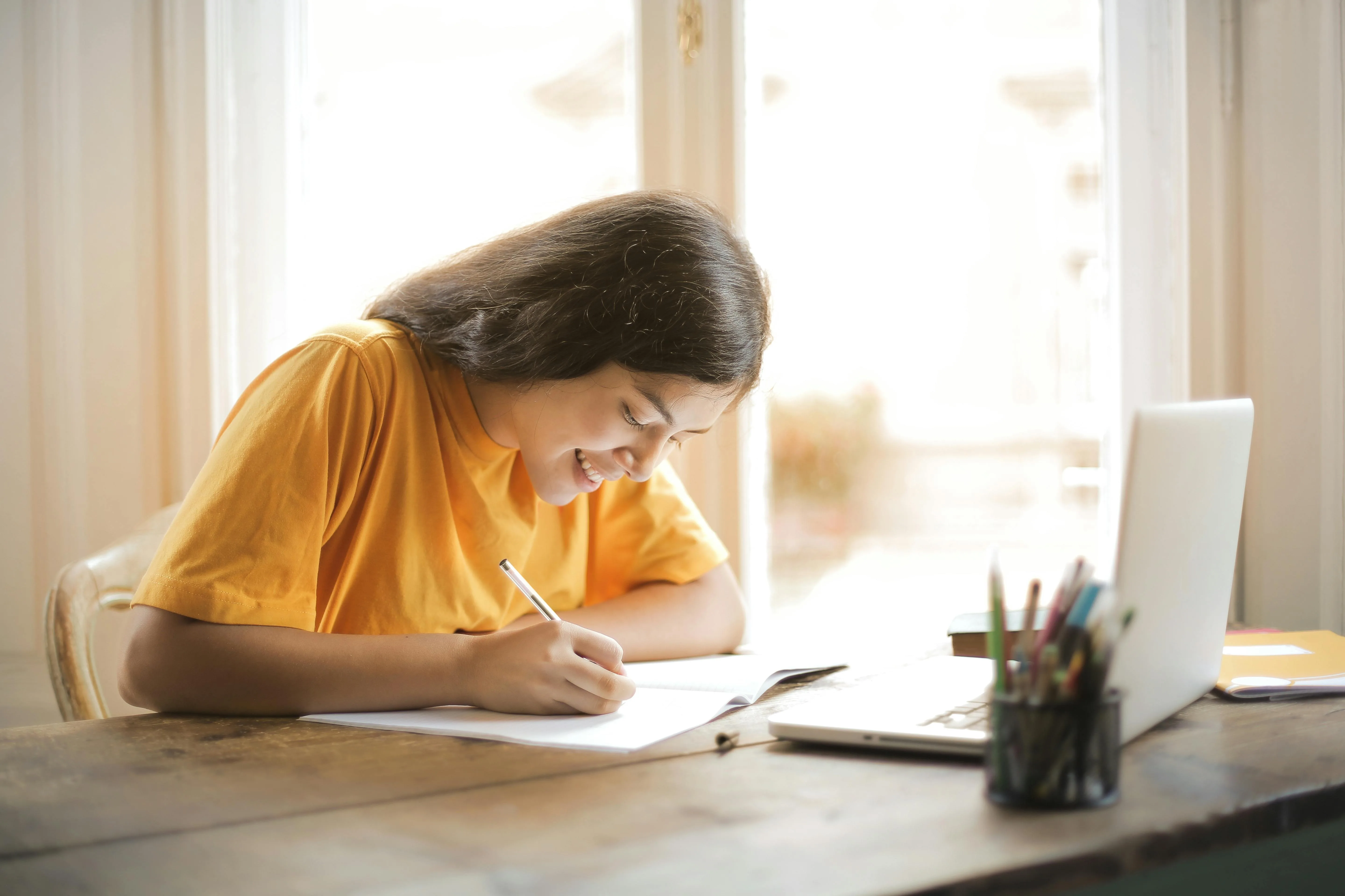 Child doing homework