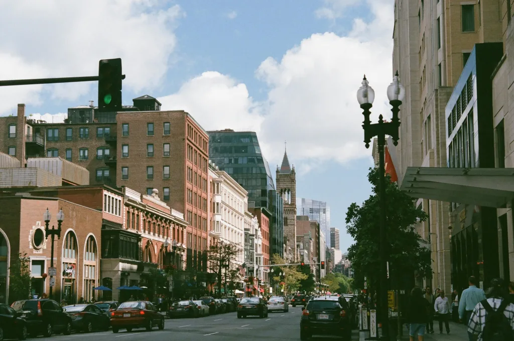 City street in Boston, MA