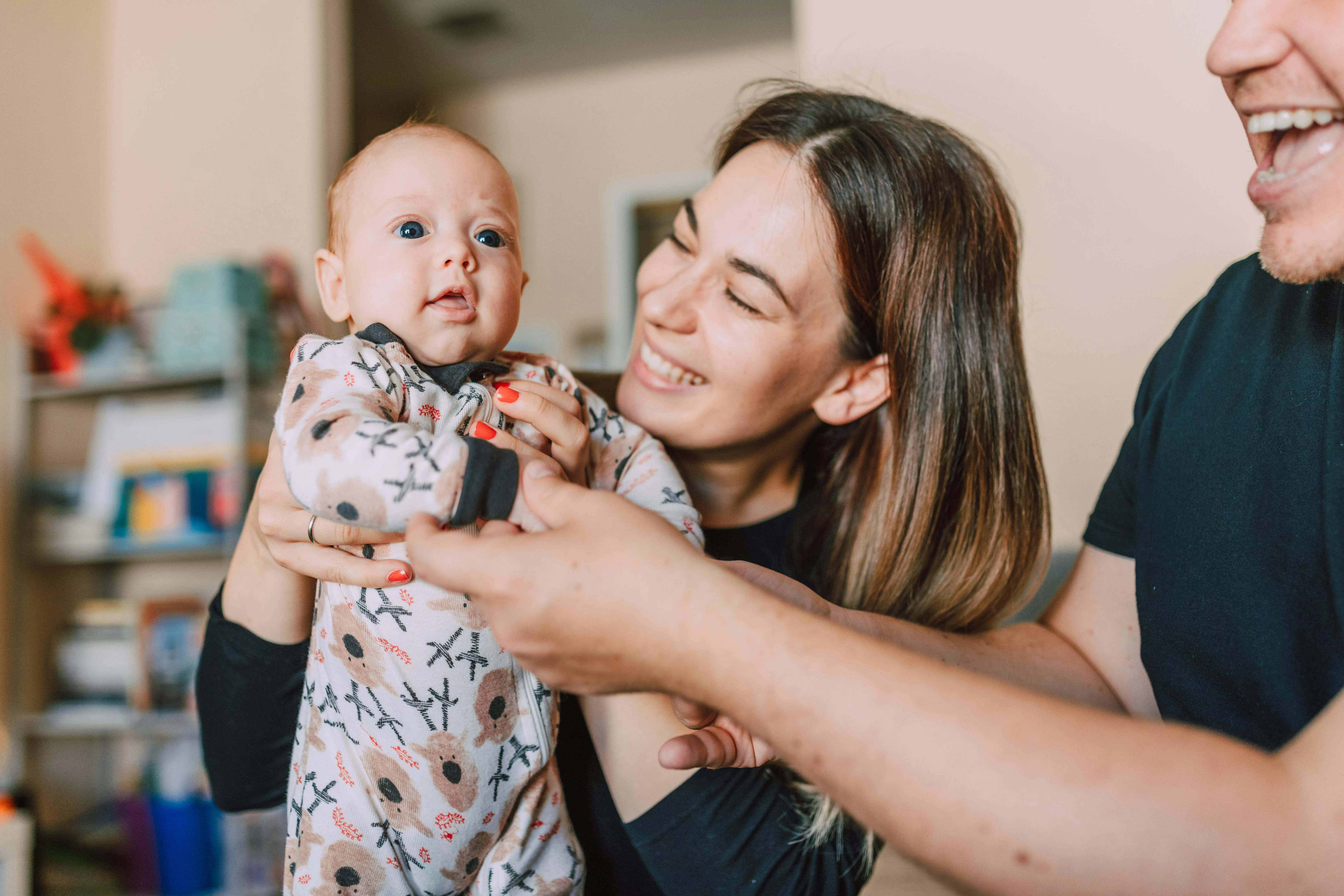 Au Pair holding baby