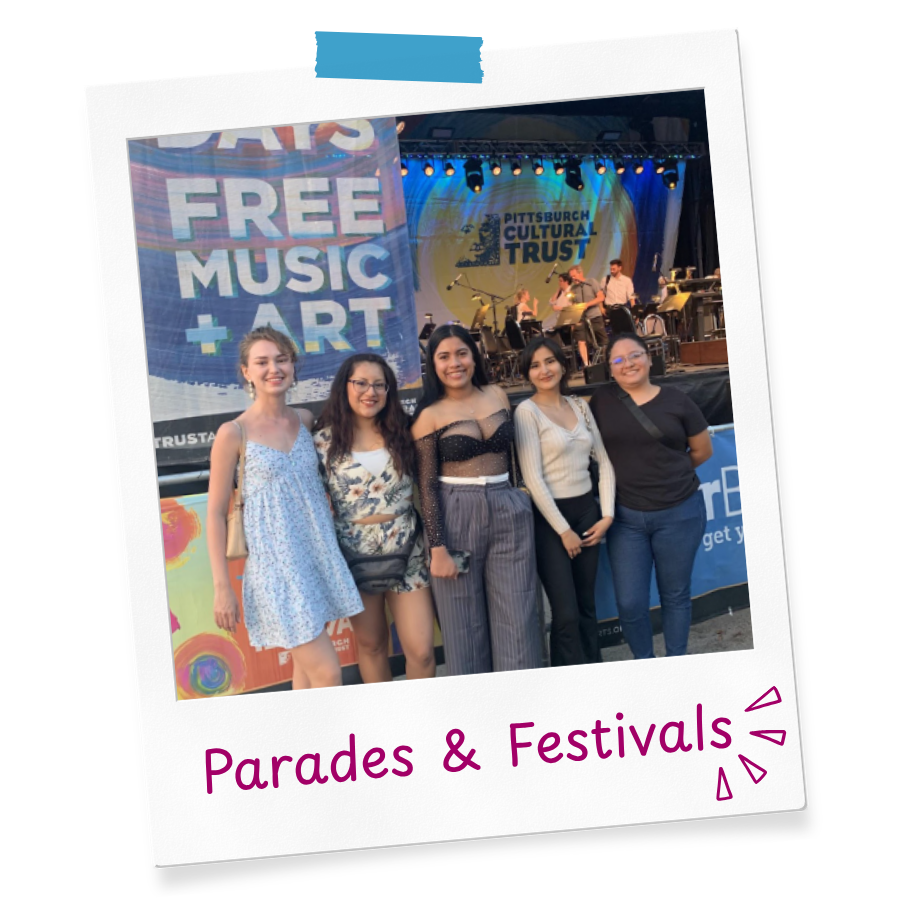 Au Pairs at a music festival